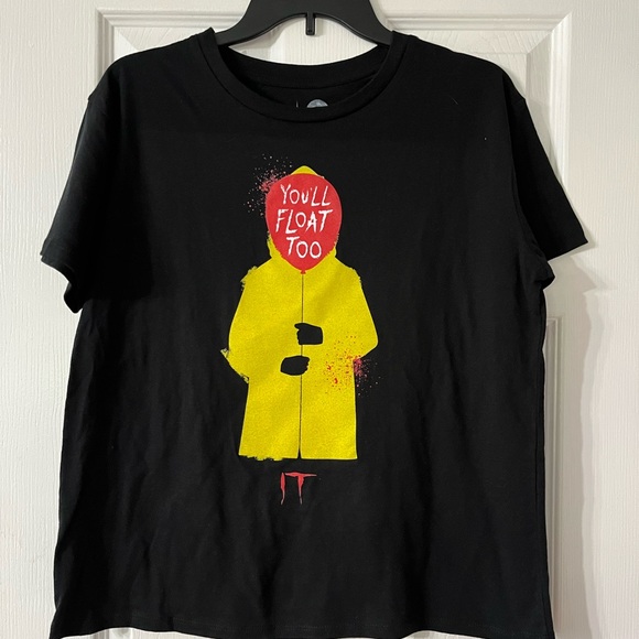 It Movie Women’s Black Shirt Medium “you’ll Float Too”. 50% cotton, 40% - Picture 13 of 15